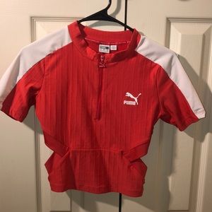 Small Dark Orange Puma Shirt